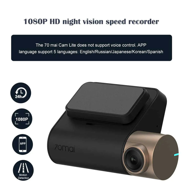 70 Miles Smart WiFi 1080P Night Vision Recorder