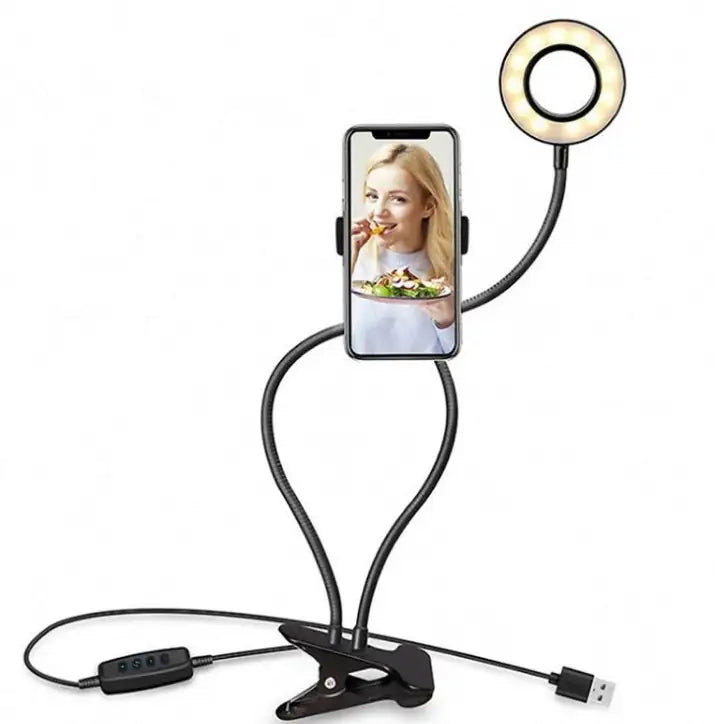 LED Selfie Ring Light for Live Streaming and Makeup Application
