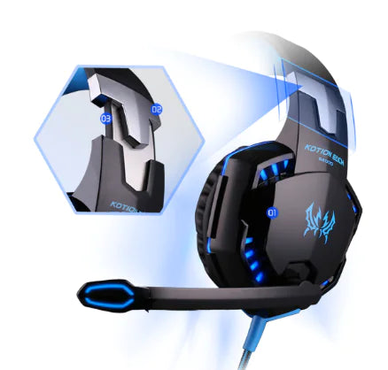 Gaming Headset Over-Ear Headphones Earphones