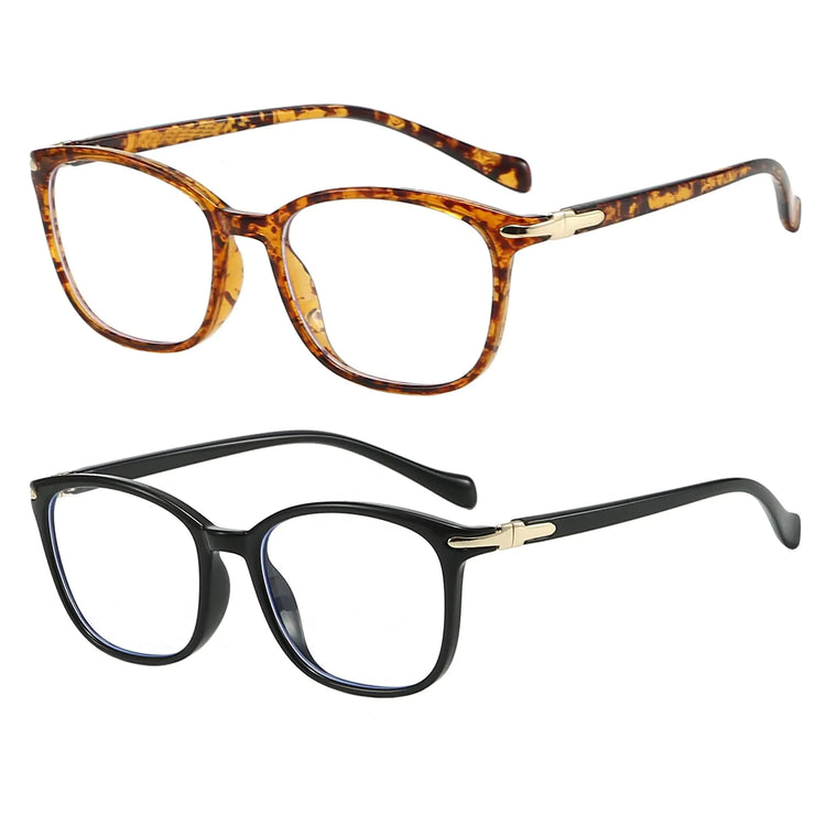 FANNYGO 2-Pack Blue Light Blocking Glasses for Men and Women