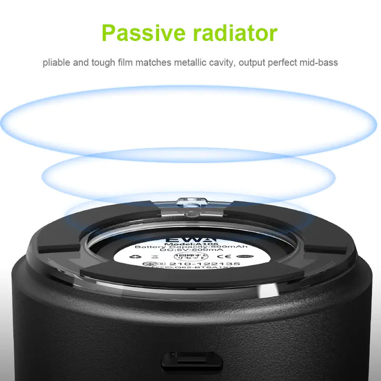 EWA A107 Mini Metal Wireless Bluetooth Speaker