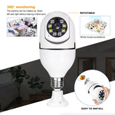 360 Degree Wireless IP Bulb Camera with Infrared Night Vision