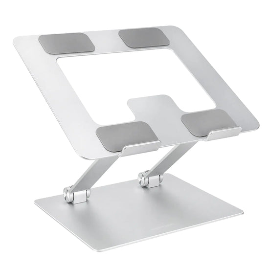 Amazon Basics Adjustable Foldable Laptop Stand in Silver