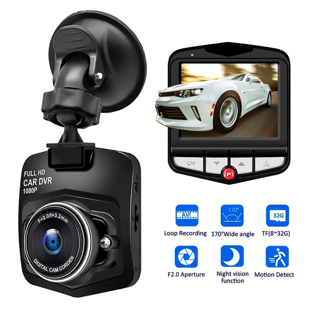 Full HD 1080P Front Dash Cam Car DVR with Loop Recording