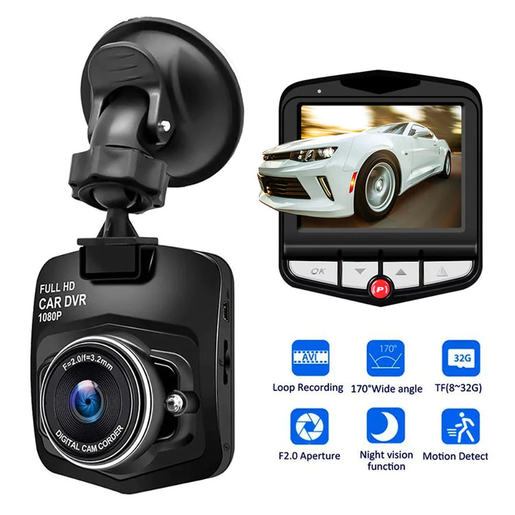 Full HD 1080P Front Dash Cam Car DVR with Loop Recording