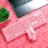 Cute Pink Mechanical Gaming Keyboard for Girls
