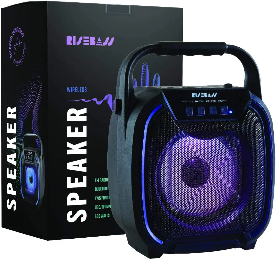 8" 600 watt Speaker - Portable Wireless Bluetooth 