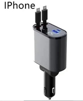 100W Metal Car Charger with Super Fast USB-C Charging Adapter