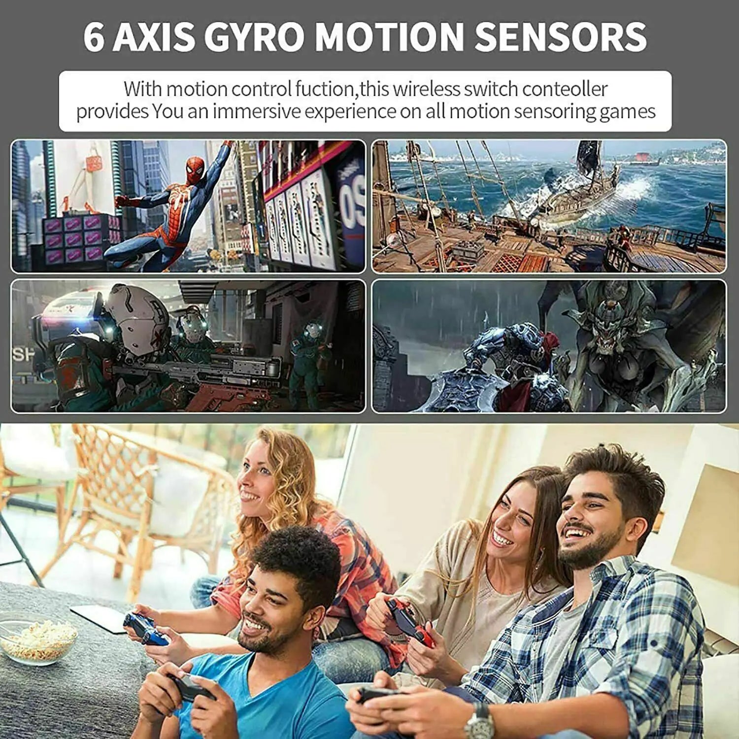 Bluetooth Wireless Game Controller for Android, PC, and Console