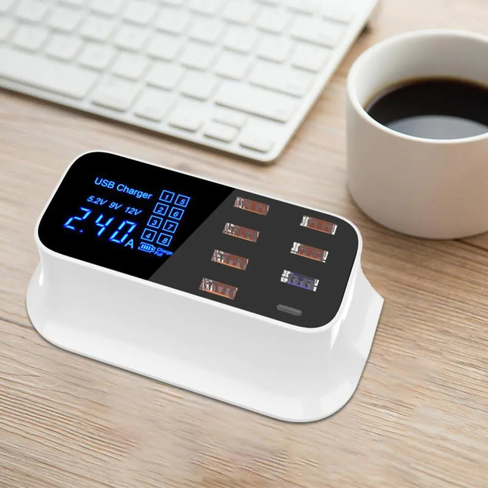 USB Charging Station with Multiple Ports and Type C Compatibility
