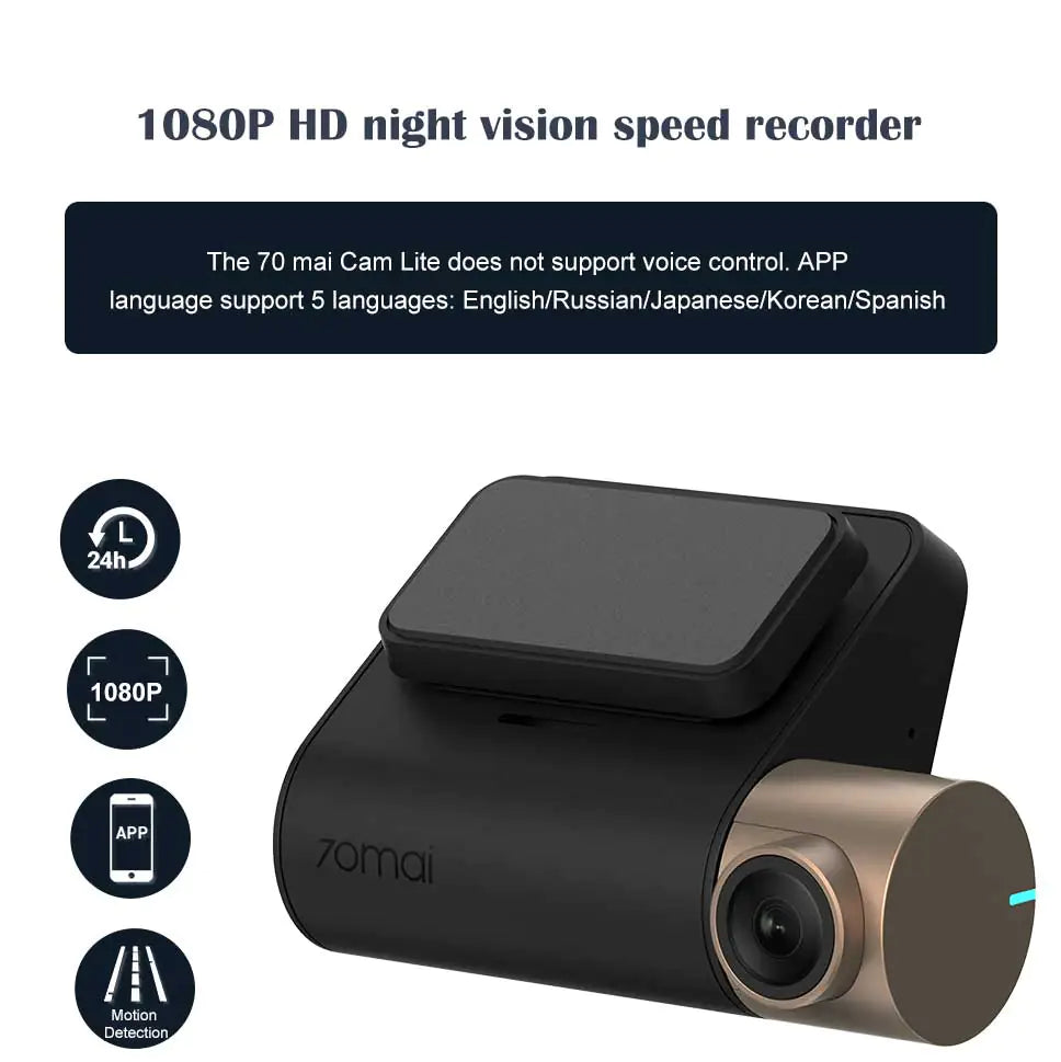 70 Miles Smart WiFi 1080P Night Vision Recorder