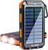 YELOMIN 20000mAh Solar Power Bank with Dual USB Charging Ports