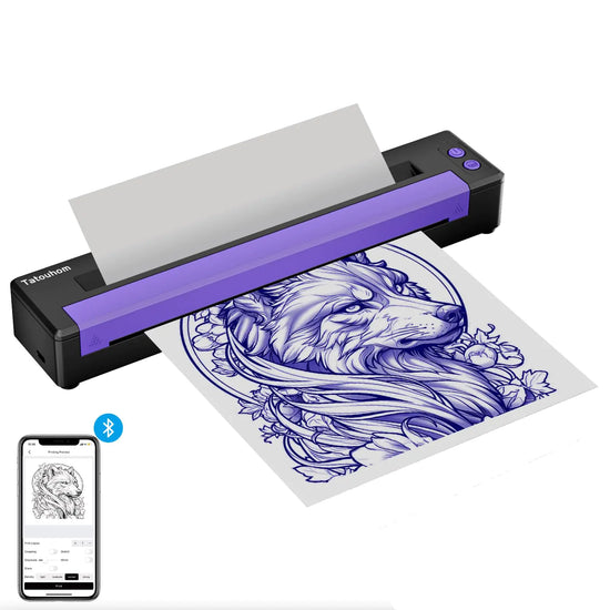 Beginner Friendly Wireless Tattoo Stencil Printer for Precise Designs