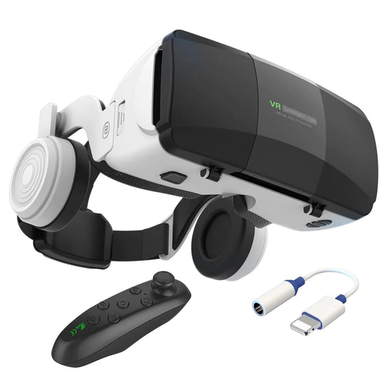 2023 VR Headset for iPhone and Android with Controller and Built-in Audio