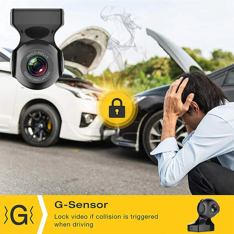 Compact 1080P Dash Cam for Cars with Motion Detection