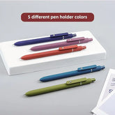 5-Pack Black 0.5mm Gel Pens with Fine Point for Smooth Writing