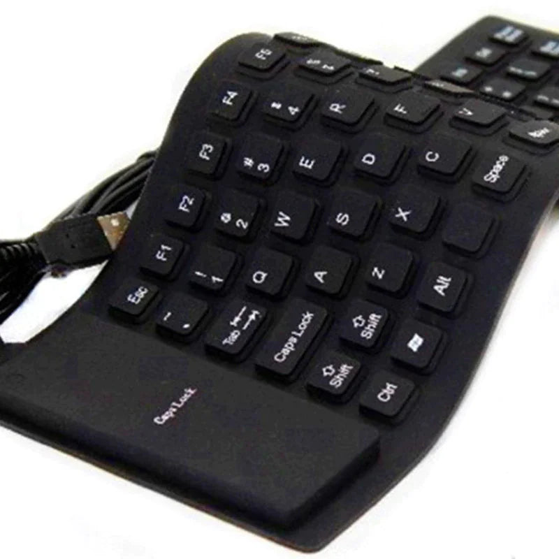 Flexible Silicone Keyboard with USB Connection and Waterproof Protection
