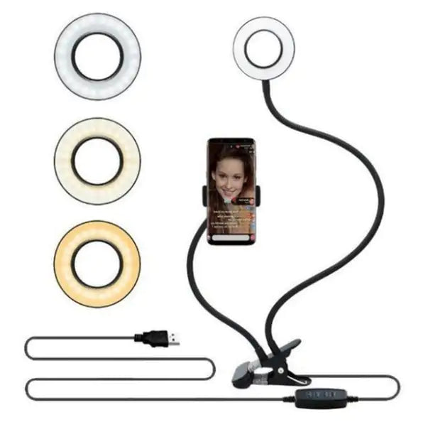 LED Selfie Ring Light for Live Streaming and Makeup Application