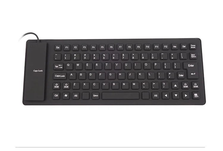 Flexible Silicone Keyboard with USB Connection and Waterproof Protection