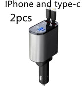 100W Metal Car Charger with Super Fast USB-C Charging Adapter