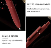 5-Pack Black 0.5mm Gel Pens with Fine Point for Smooth Writing