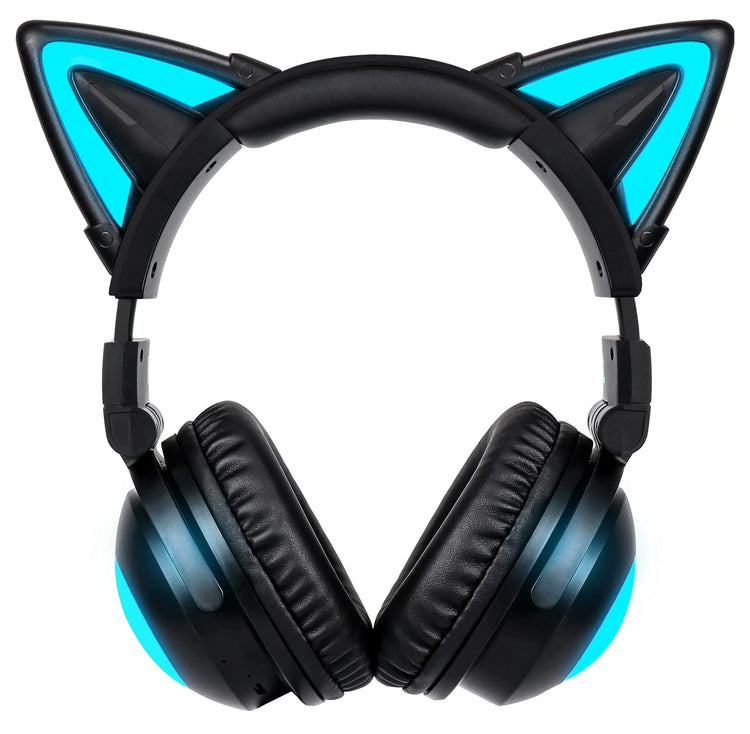 Wireless Cat Ear Headphones 12 Color Changing