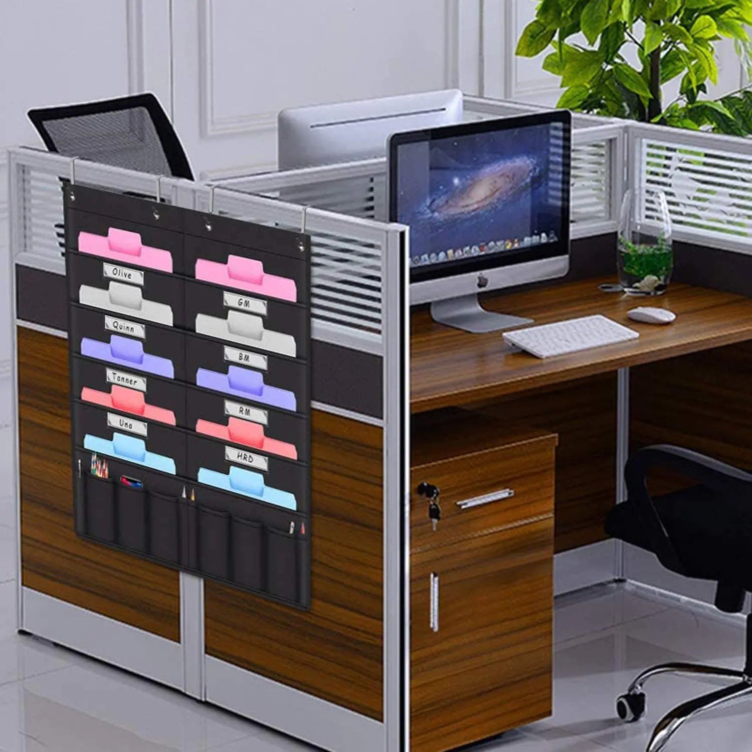 File Organizer with 10 Pockets for Storing Documents and Office Supplies
