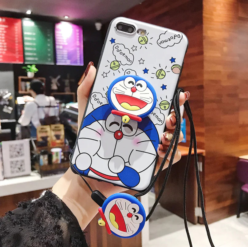 Cute Snoopy Phone Case with Built-in Stand and Screen Protector