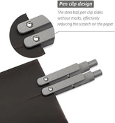 5-Pack Black 0.5mm Gel Pens with Fine Point for Smooth Writing