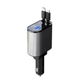 100W Metal Car Charger with Super Fast USB-C Charging Adapter