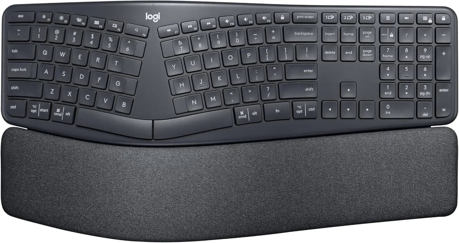 Logitech Ergo K860 Wireless Ergonomic Split Keyboard for Comfortable Typing