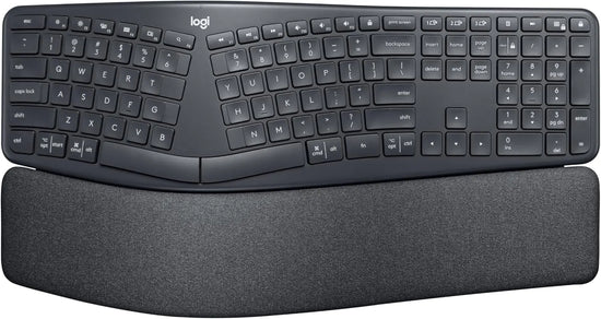 Logitech Ergo K860 Wireless Ergonomic Split Keyboard for Comfortable Typing