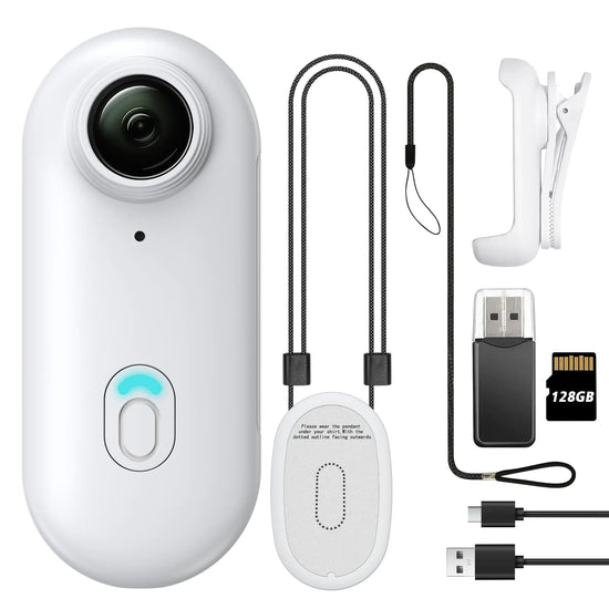 128GB FHD 1080P Mini Body Camera Wearable Action Body Cam Thumb Size