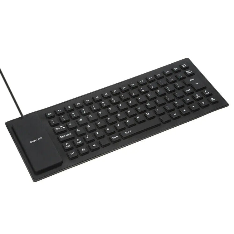 Waterproof Foldable Silicone USB Keyboard with Flexible Design