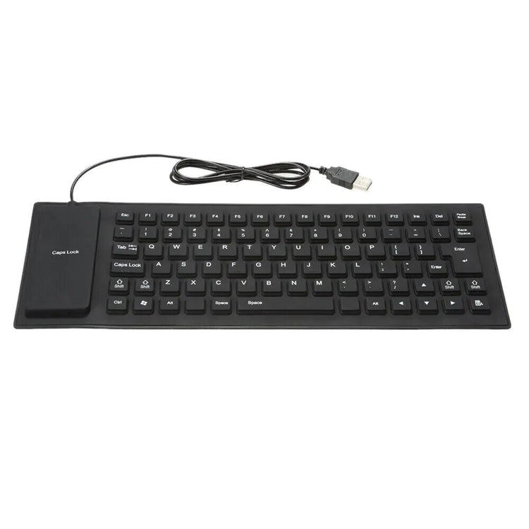 Flexible Silicone Keyboard with USB Connection and Waterproof Protection