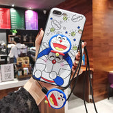 Cute Snoopy Phone Case with Built-in Stand and Screen Protector