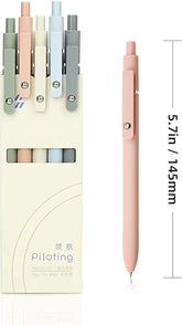 5-Pack Black 0.5mm Gel Pens with Fine Point for Smooth Writing