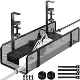 No Damage Under Desk Cable Management Tray for Cord Organization