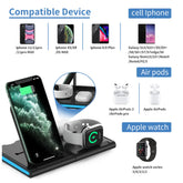 Magnetic Power Tiles 4-in-1 Wireless Charging Station for Multiple Devices