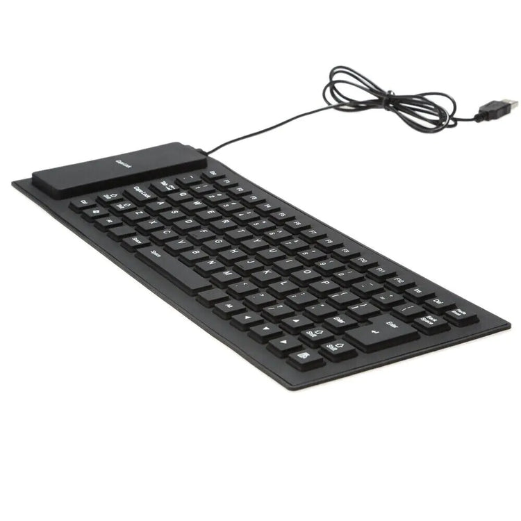 Waterproof Foldable Silicone USB Keyboard with Flexible Design