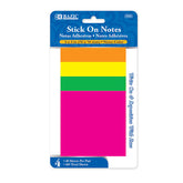 40 Count 3x3 Neon Sticky Notes Pack for Office and School Use