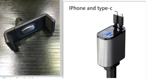 100W Metal Car Charger with Super Fast USB-C Charging Adapter