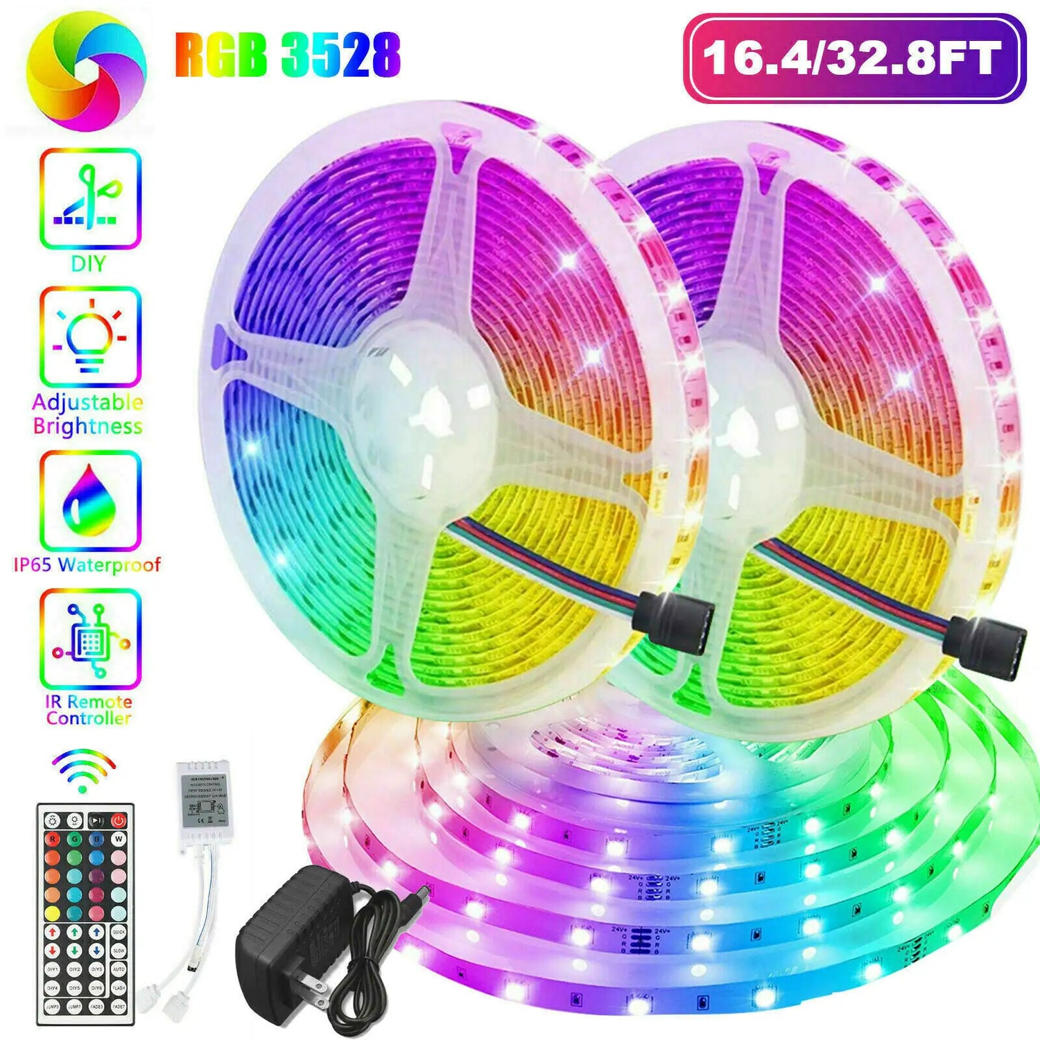 Waterproof LED Light Strips for Room Decor