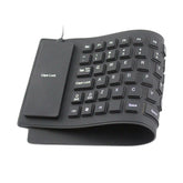Waterproof Foldable Silicone USB Keyboard with Flexible Design