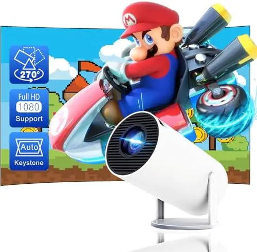 Portable Bright Mini Projector for 4K HD Viewing Experience